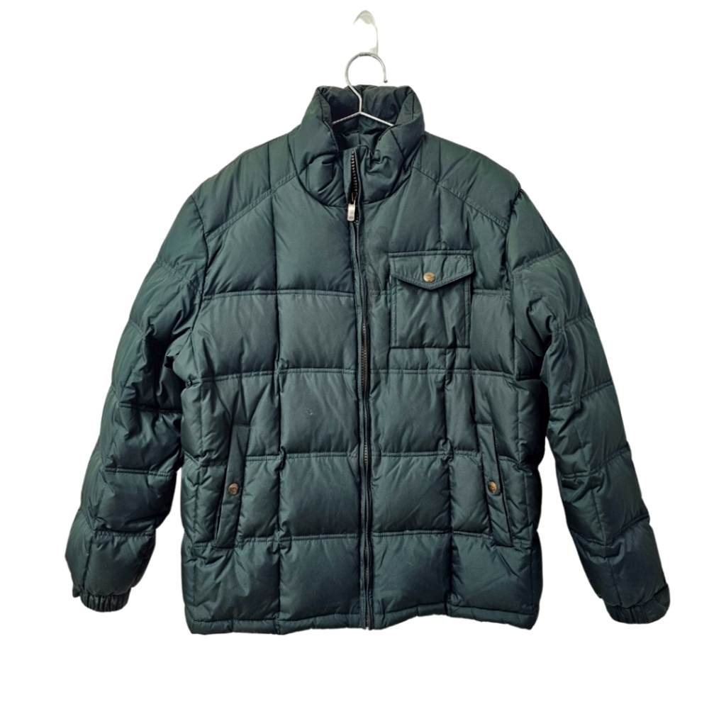 Dockers Quilted Down Hunter Green Jacket Size Large